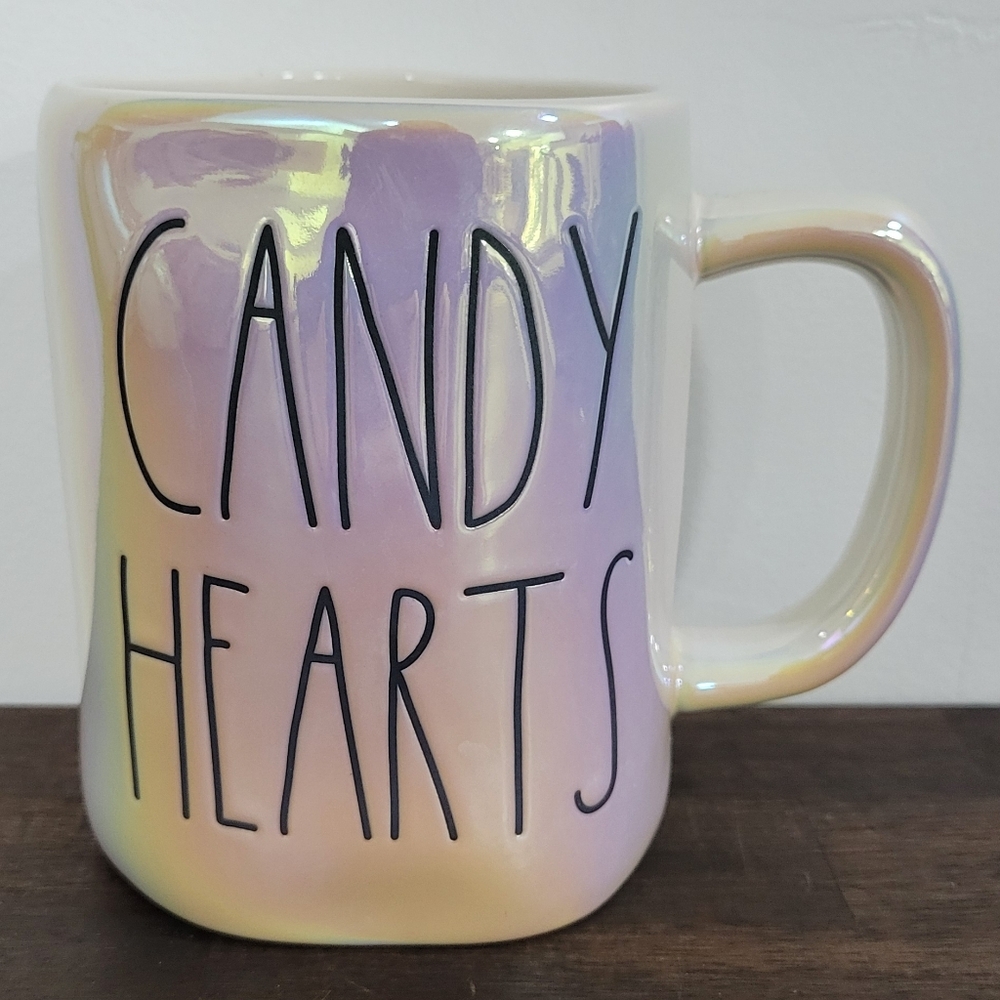 Rae Dunn Candy Hearts Mug - Iridescent